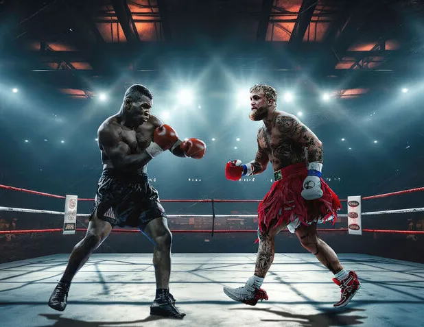 Mike Tyson and Jake Paul