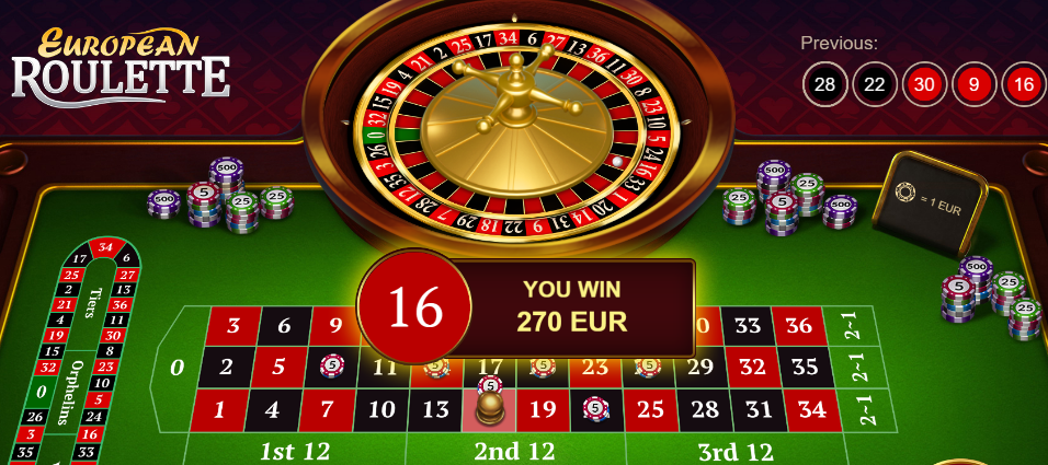 Casino online European Roulette