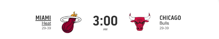 Miami Heat vs Chicago Bulls